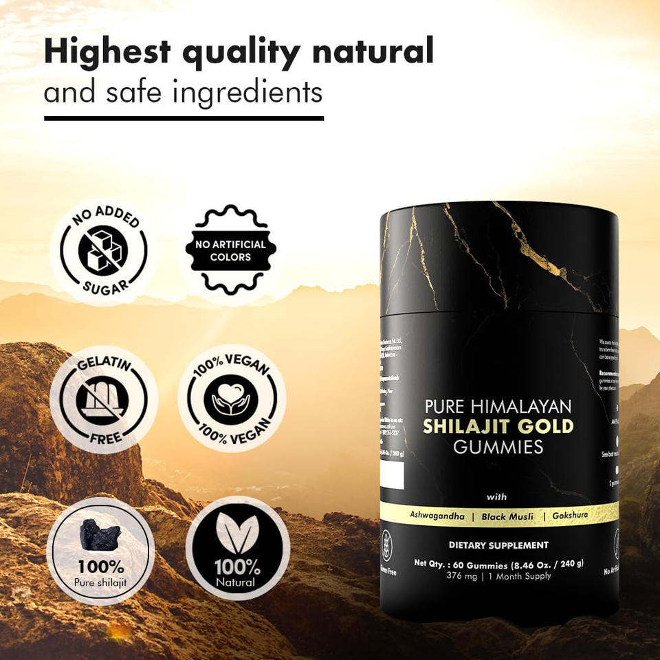 Gomas de Shilajit Mineral IT 30 gomas